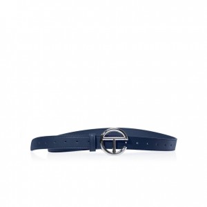 Telfar Belts Logo D Belts Silver / Navy | CASO3641