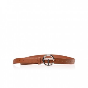 Telfar Belts Logo Ⅷ Belts Silver / Brown | CAOR3671