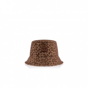 Telfar Bucket Hats Jacquard Bucket Hats Brown | CAHK3637