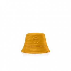 Telfar Bucket Hats Logo B Bucket Hats Mustard | CAAP3617