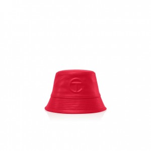 Telfar Bucket Hats Logo D Bucket Hats Red | CAOR3619