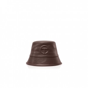 Telfar Bucket Hats Logo S Bucket Hats Chocolate | CASO3634