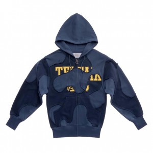 Telfar Camo Hoodie Navy | CAGL3475