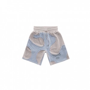 Telfar Camo Sweat Shorts Blue / Beige | CABC3369