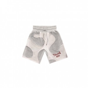 Telfar Camo Sweat Shorts Grey | CAZG3373