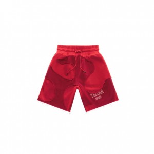 Telfar Camo Sweat Shorts Red | CAQZ3366