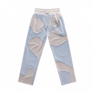 Telfar Camo Sweatpants Blue / Beige | CAXF3327