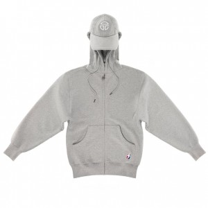 Telfar Cap Hoodie Grey | CARW3520