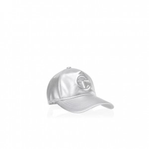 Telfar Hats Logo Embossed B Hats Silver | CAHK3578