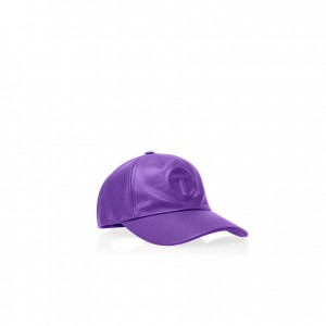 Telfar Hats Logo Embossed I Hats Purple | CAHK3585