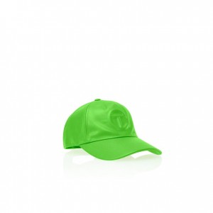 Telfar Hats Logo Embossed W Hats Green | CAWY3599