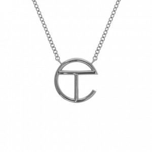 Telfar Jewelry Logo Pendant Earrings Silver | CARW3572