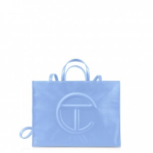 Telfar Large Shopper Bag Blue | CAHK3049