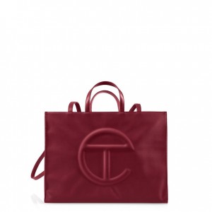 Telfar Large Shopper Bag Burgundy | CAVD3112