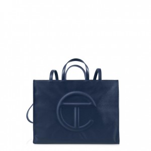 Telfar Large Shopper Bag Navy | CABC3040