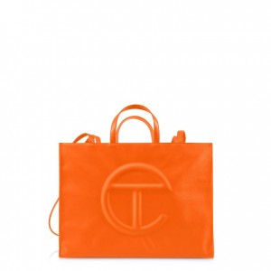 Telfar Large Shopper Bag Orange | CAKI3091