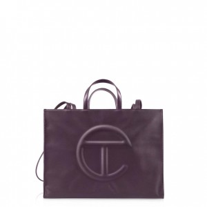 Telfar Large Shopper Bag Purple | CAZG3115