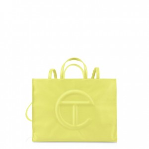 Telfar Large Shopper Bag Yellow | CARW3079