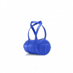 Telfar Medium Duffle Bags Blue | CAPQ3170