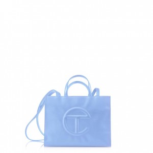 Telfar Medium Shopper Bag Blue | CAGL3050