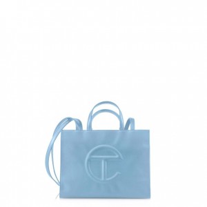 Telfar Medium Shopper Bag Blue | CAJJ3047