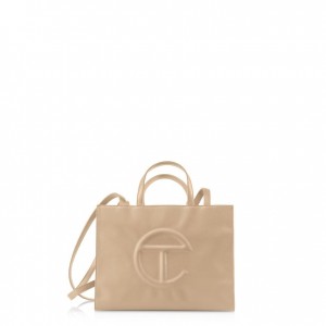 Telfar Medium Shopper Bag Cream | CAIS3128