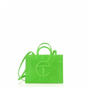 Telfar Medium Shopper Bag Green | CAOR3056