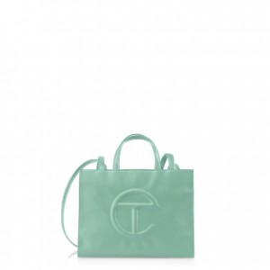 Telfar Medium Shopper Bag Olive | CAOR3074