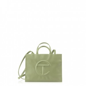 Telfar Medium Shopper Bag Olive | CASO3071