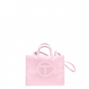 Telfar Medium Shopper Bag Pink | CAWY3107