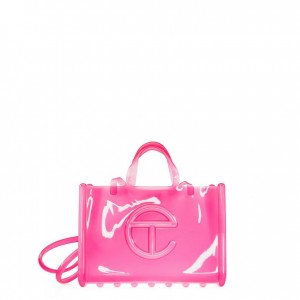 Telfar Melissa x Large Jelly Bags Pink | CAYU3148