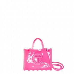 Telfar Melissa x Medium Jelly Bags Pink | CATV3149