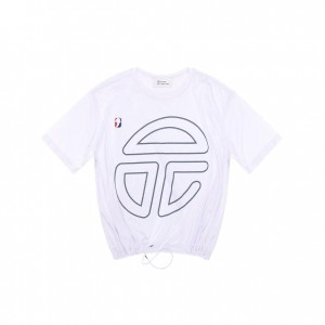 Telfar Mesh Drawstring T Shirts White | CAUT3271