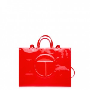 Telfar Patent Large Bags Red | CAZG3160