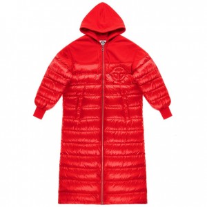 Telfar Puff Hoodie Coats Red | CAHK3377