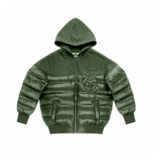 Telfar Puff Hoodie Green | CAAP3461