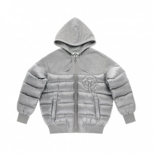 Telfar Puff Hoodie Grey | CAOR3463