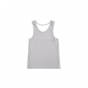 Telfar Rib Knits Halter Tanks Grey | CAMA3251