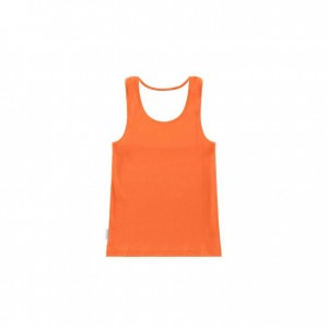 Telfar Rib Knits Halter Tanks Orange | CAFM3211