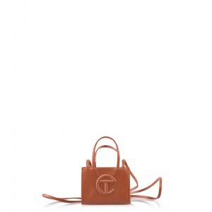 Telfar Small Shopper Bag Brown | CARW3132