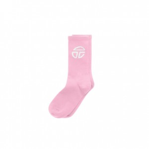 Telfar Socks Athletic Logo D Socks Pink | CATV3544