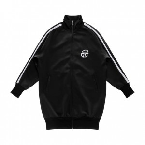 Telfar Tall Track Jackets Black | CAEX3442