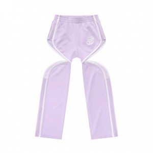 Telfar Thigh Hole Track Pants Lavender | CAFM3406