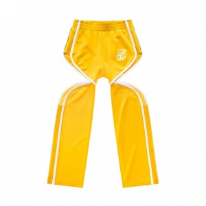 Telfar Thigh Hole Track Pants Yellow | CALH3400