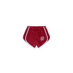 Telfar Track Shorts Burgundy | CAWY3347