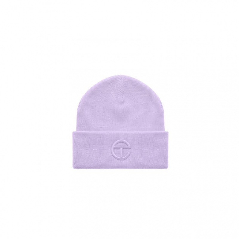 Telfar Beanie Embroidered A Beanie Lavender | CARW3676