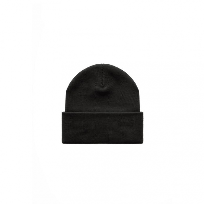 Telfar Beanie Embroidered L Beanie Black / White | CAAP3687