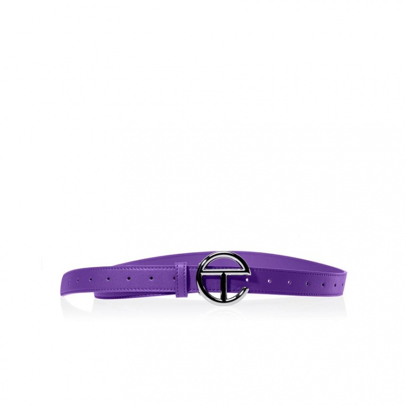 Telfar Belts Logo I Belts Silver / Purple | CAUT3646