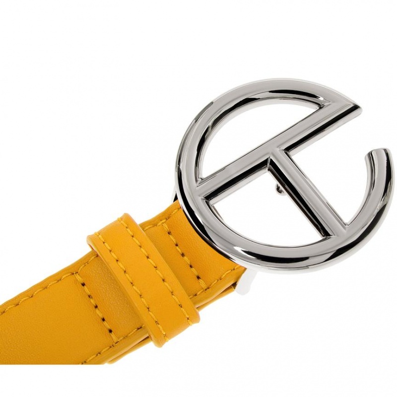 Telfar Belts Logo S Belts Silver / Mustard | CAVD3656