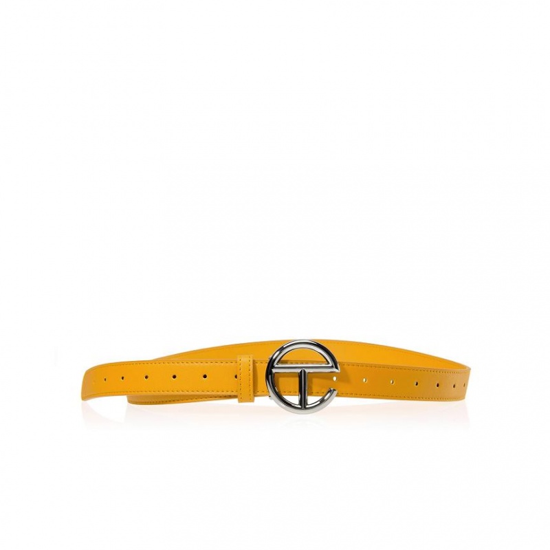 Telfar Belts Logo S Belts Silver / Mustard | CAVD3656